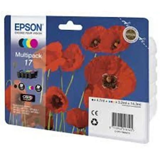 Изображение Картридж струменевий Epson 17 XP103/203/207 Bundle набір /C,M,Y,Bk/ (C13T17064A10)