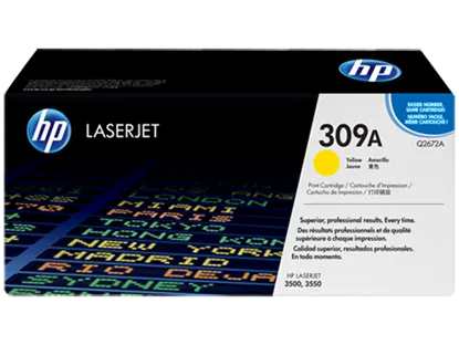 Изображение Тонер-картридж HP CLJ3500 yellow (Q2672A)