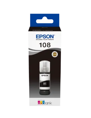Зображення Контейнер з чорнилом  Epson 108 Black (C13T09C14A)