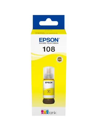 Изображение Контейнер з чорнилом  Epson 108 Yellow (C13T09C44A)