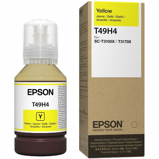 Изображение Контейнер з чорнилом Epson T49H4 Yellow 140ml для SureColor SC-T3100 (C13T49H400)